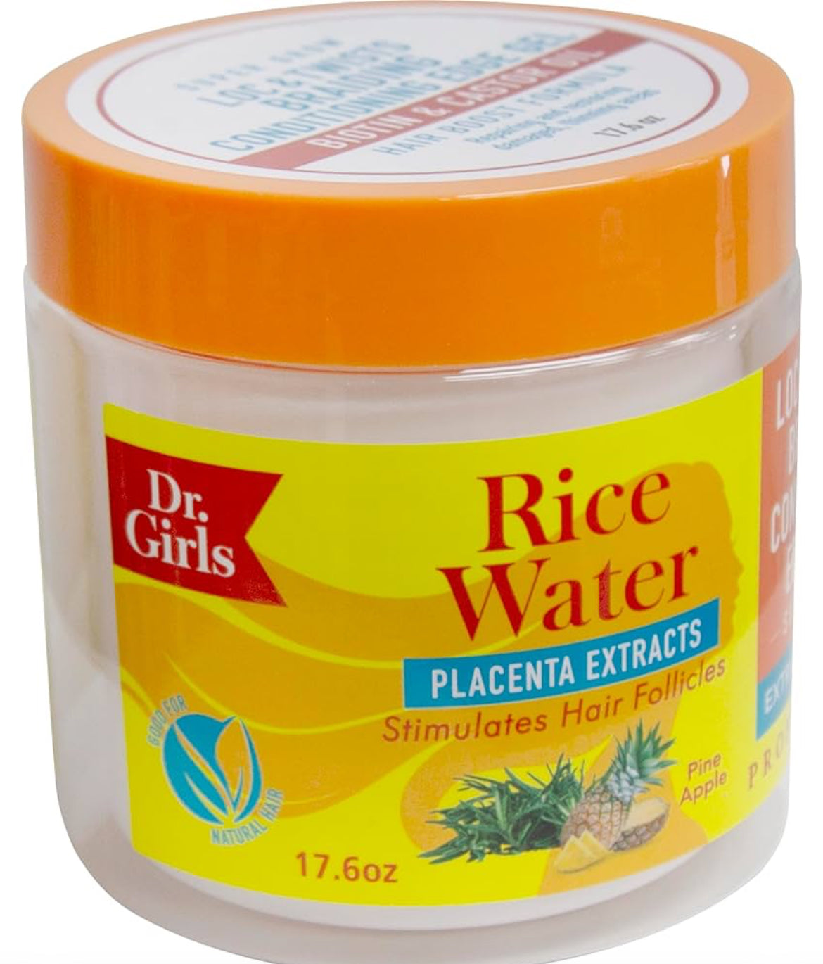 Dr. Girls Rice Water Biotin & Castor Braid Gel Pineapple Scent