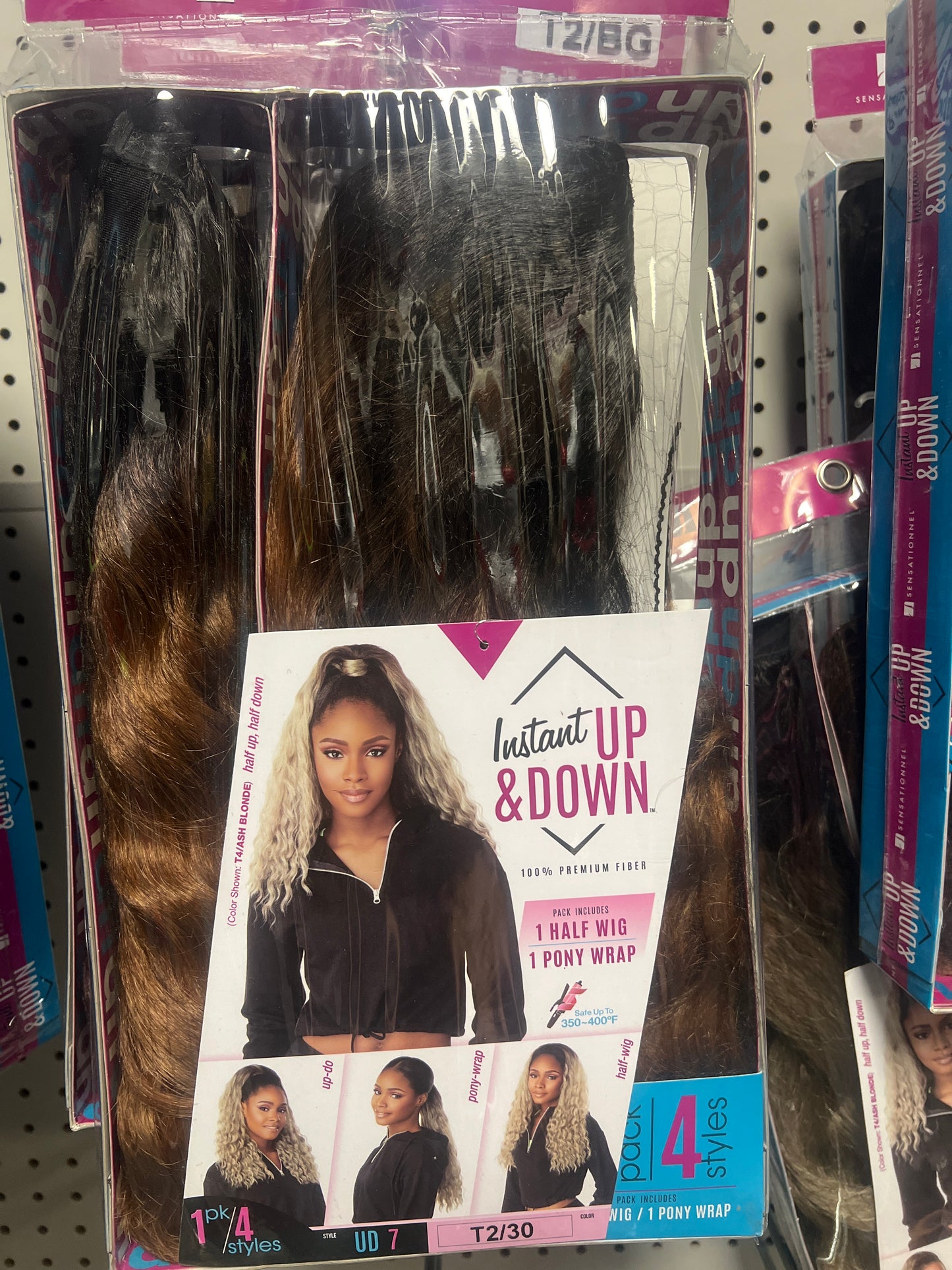 Sensationnel Half Up/ Half Down Wig, 1pk/4 styles