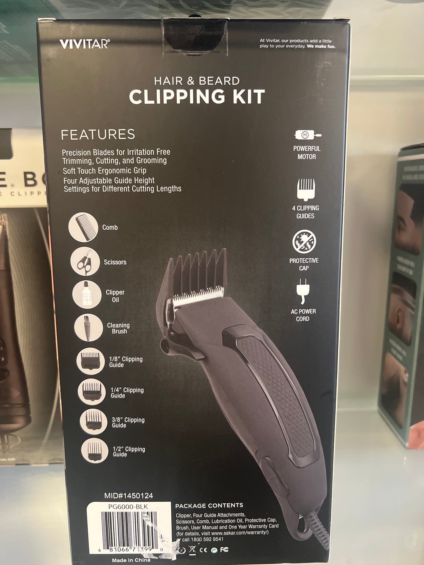 Vivitar Hair& Beard Clipper Set with accessories