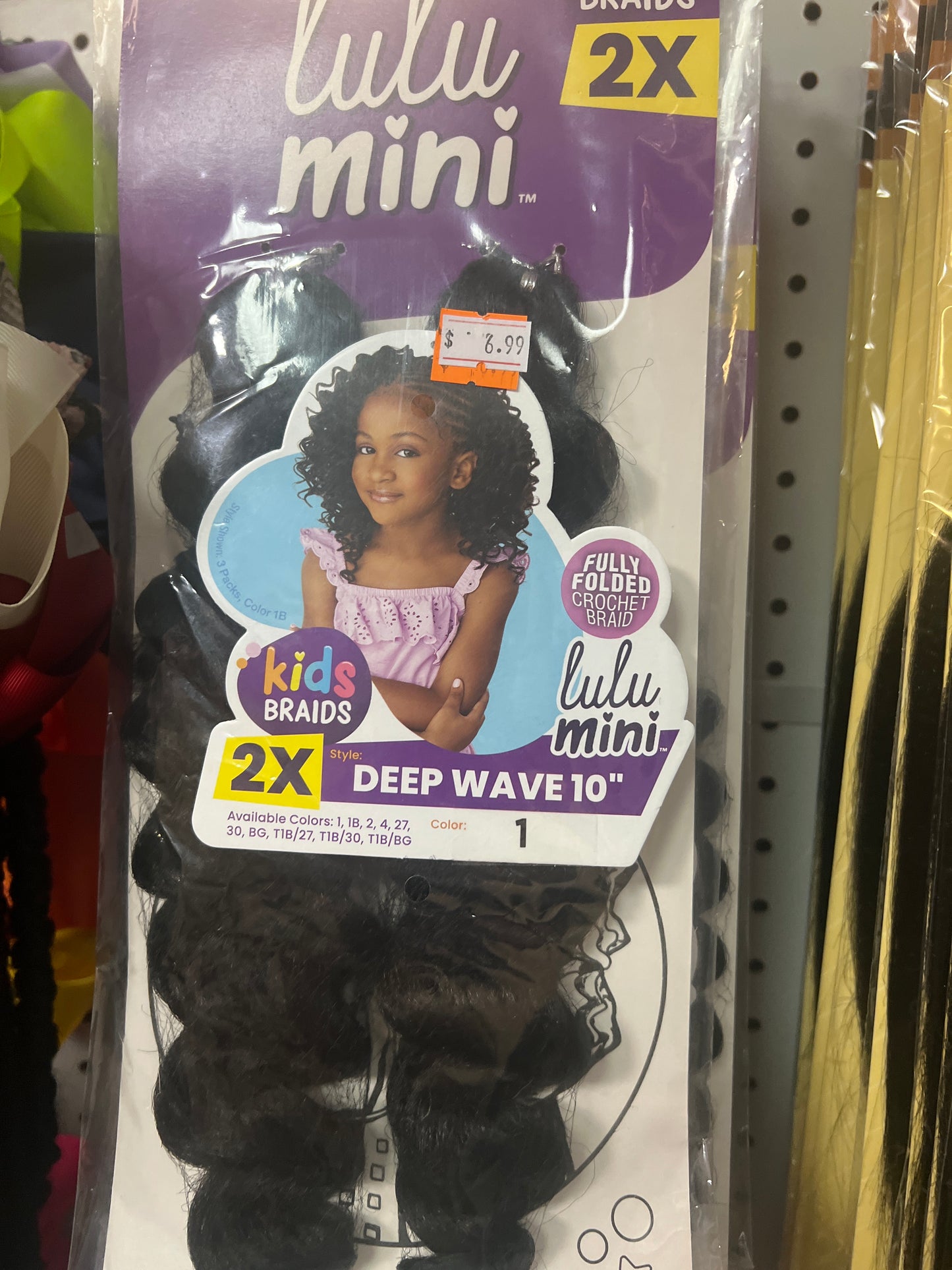 Lulu Mini 2x Kids Braid Deep Wave 10 Inch Braiding Hair