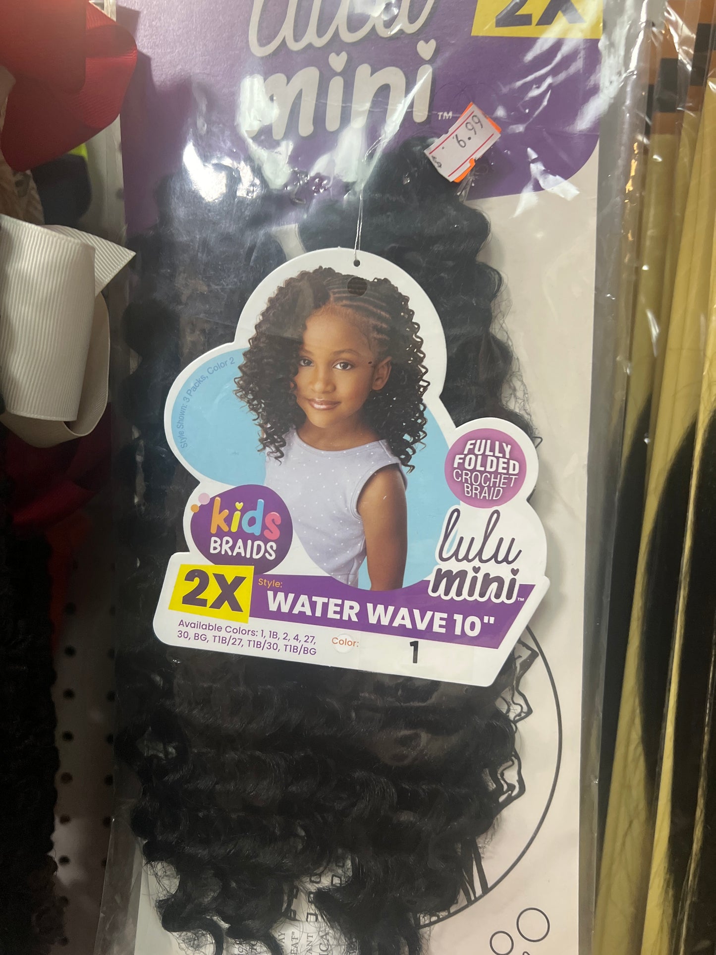 Lulu Mini 2x Kids Braid Water Wave 10 Inch /Crochet