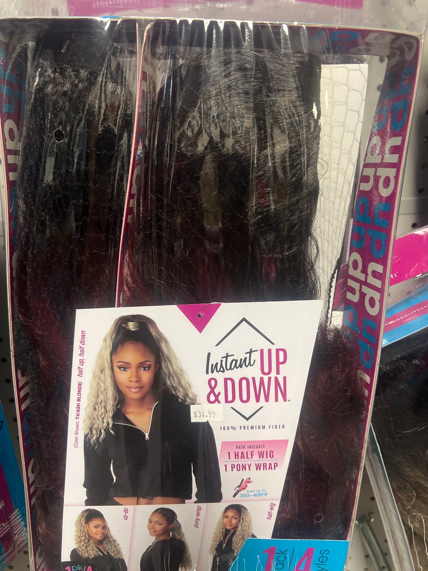 Sensationnel Half Up/ Half Down Wig, 1pk/4 styles