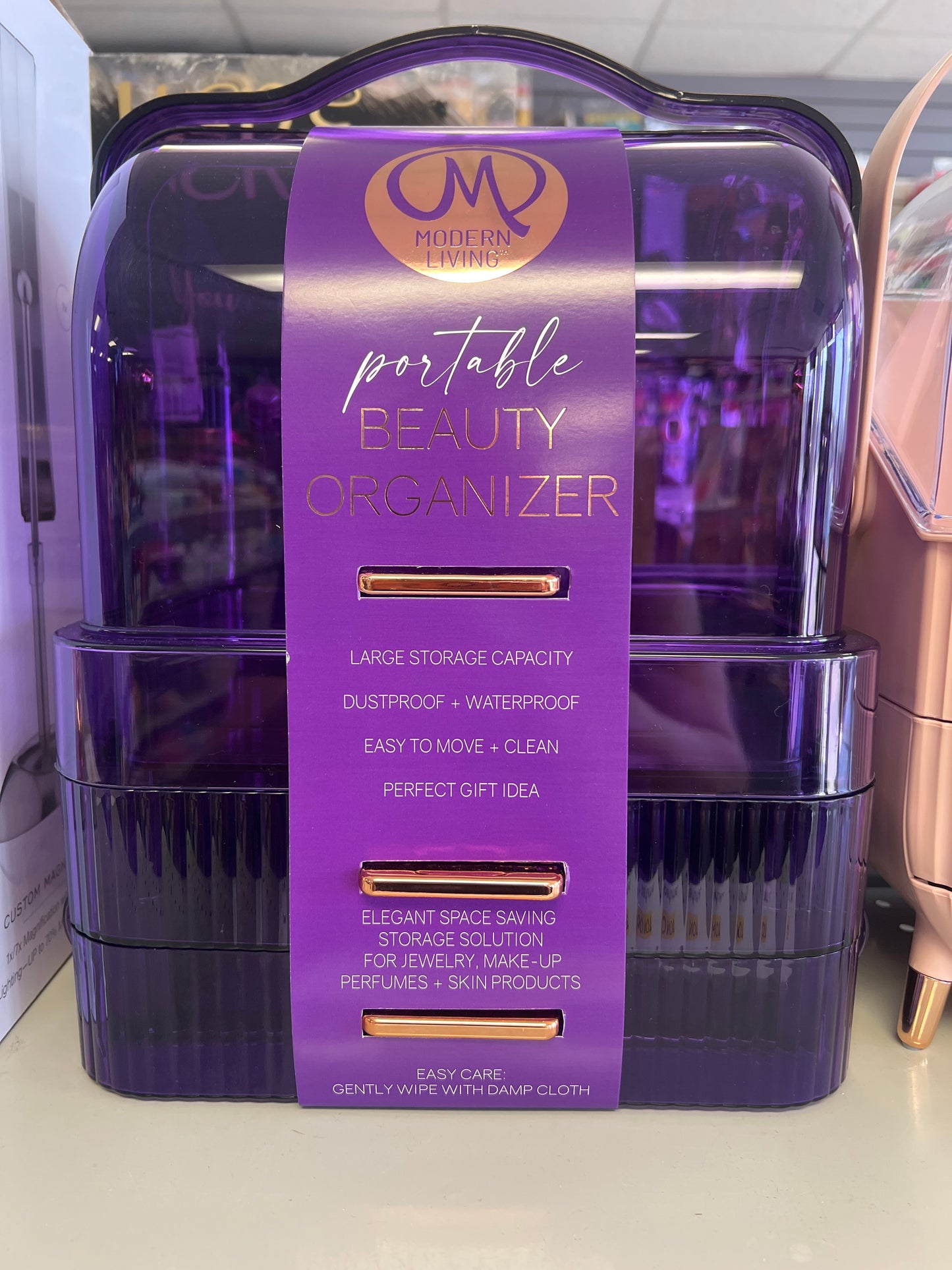 Modern Living Beauty Organizer Purple