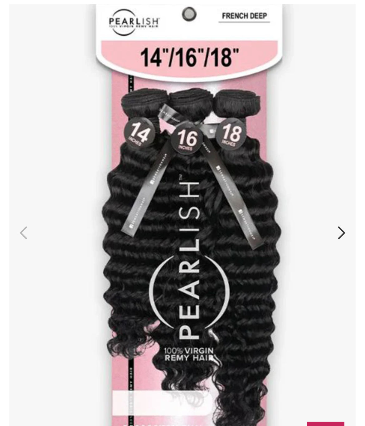 Sensationnel Pearlish Multi Pack 15A 100% Human Hair Weaves- FRENCH DEEP