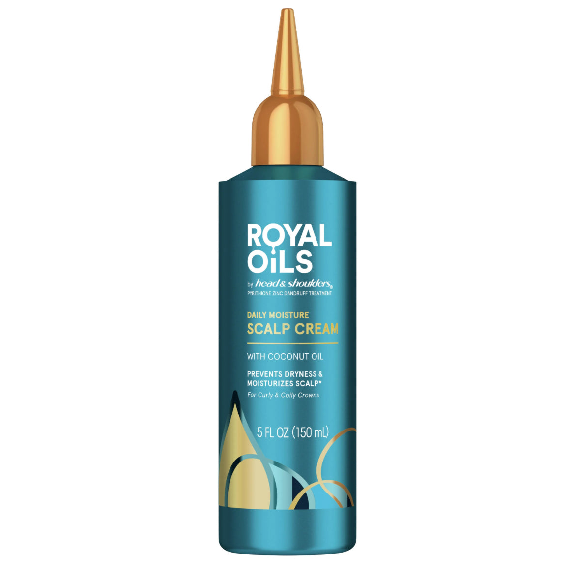 Head and Shoulders Royal Oils Collection, Daily Moisture Scalp Cream, with Coconut oil, Prevents Dryness
