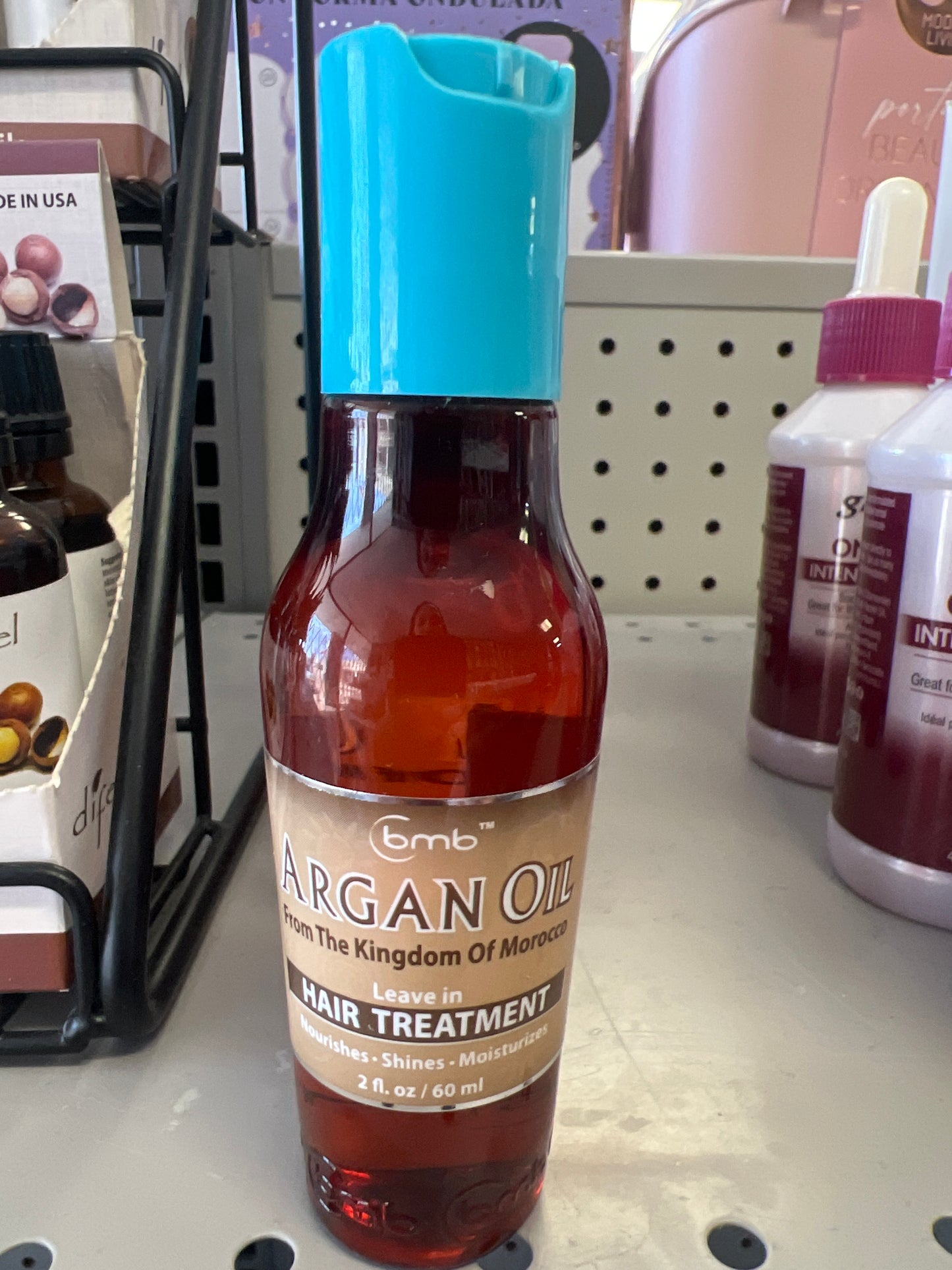 Bmb Argan Oil/ Leave In/ Nourish/Shine/Moisturize 2 Ounces