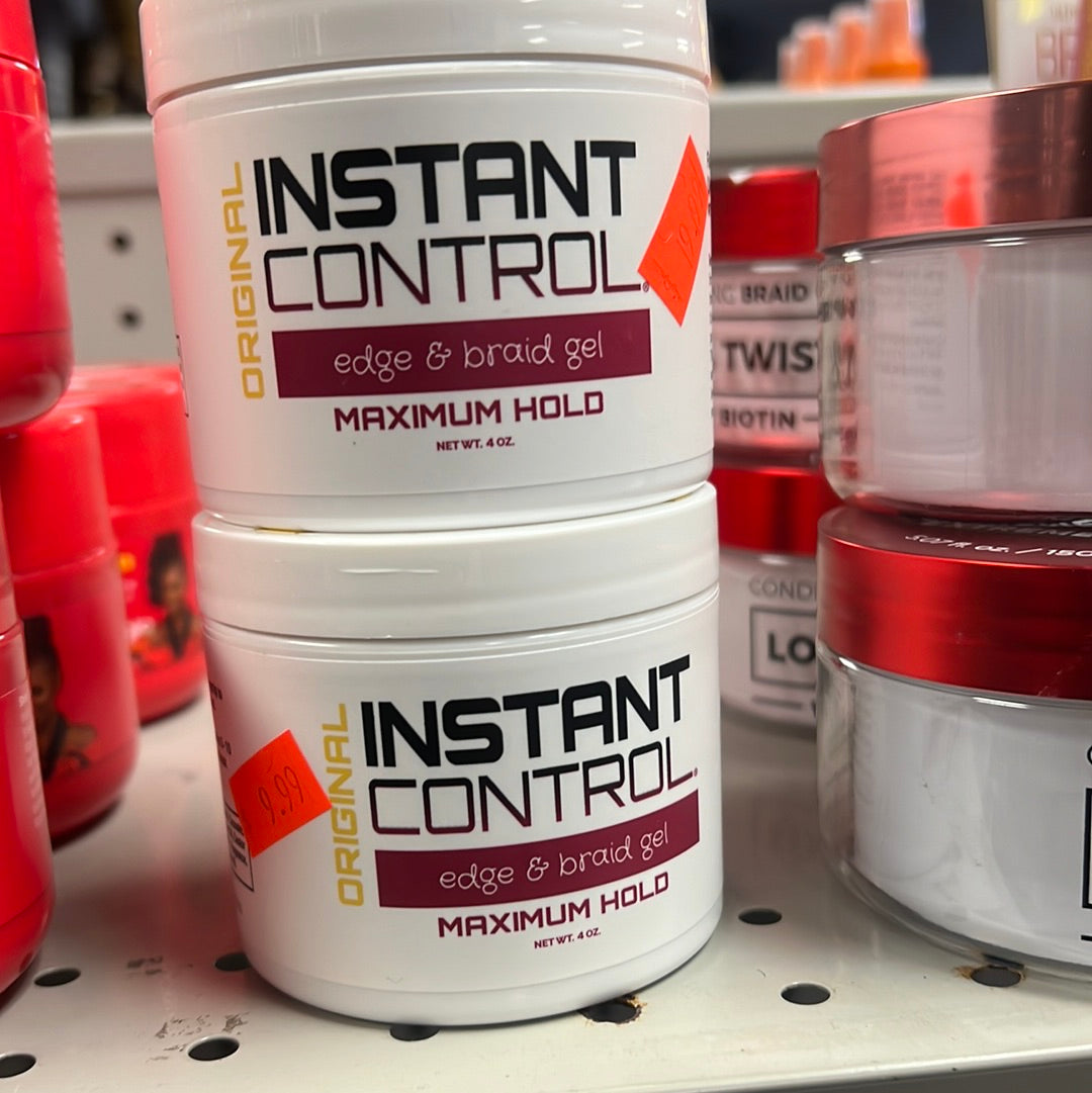 Instant edge control , edge and braid gel, maximum hold 4 ounce