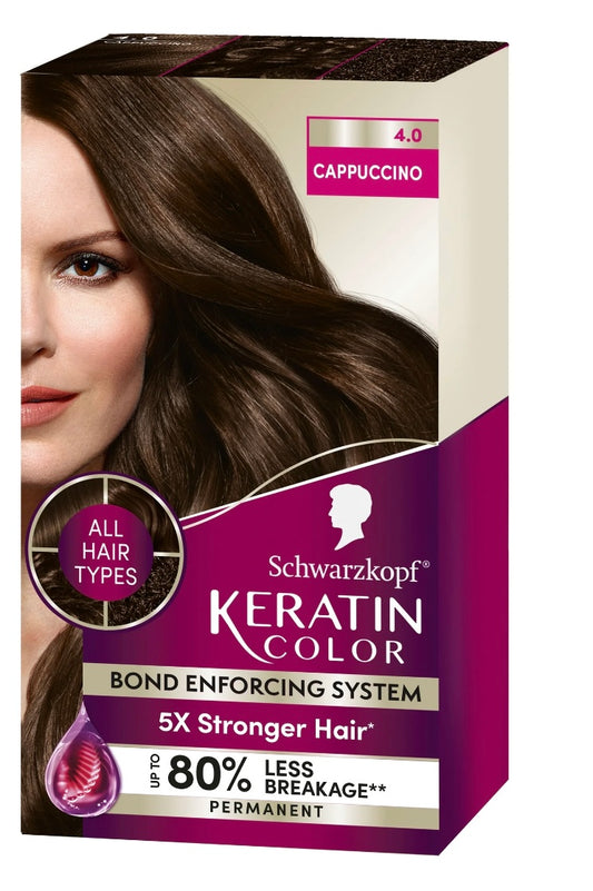 Schwarzkopf Permanent Hair Color Cream Keratin 5.0 Medium Brown Color