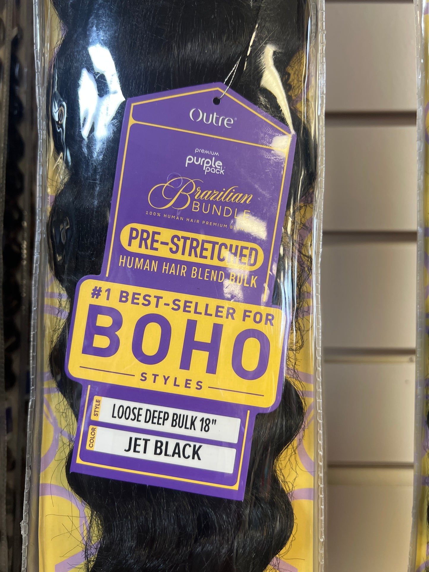 Outre Purple Pack Loose Deep Bulk 18 Inches Jet Black