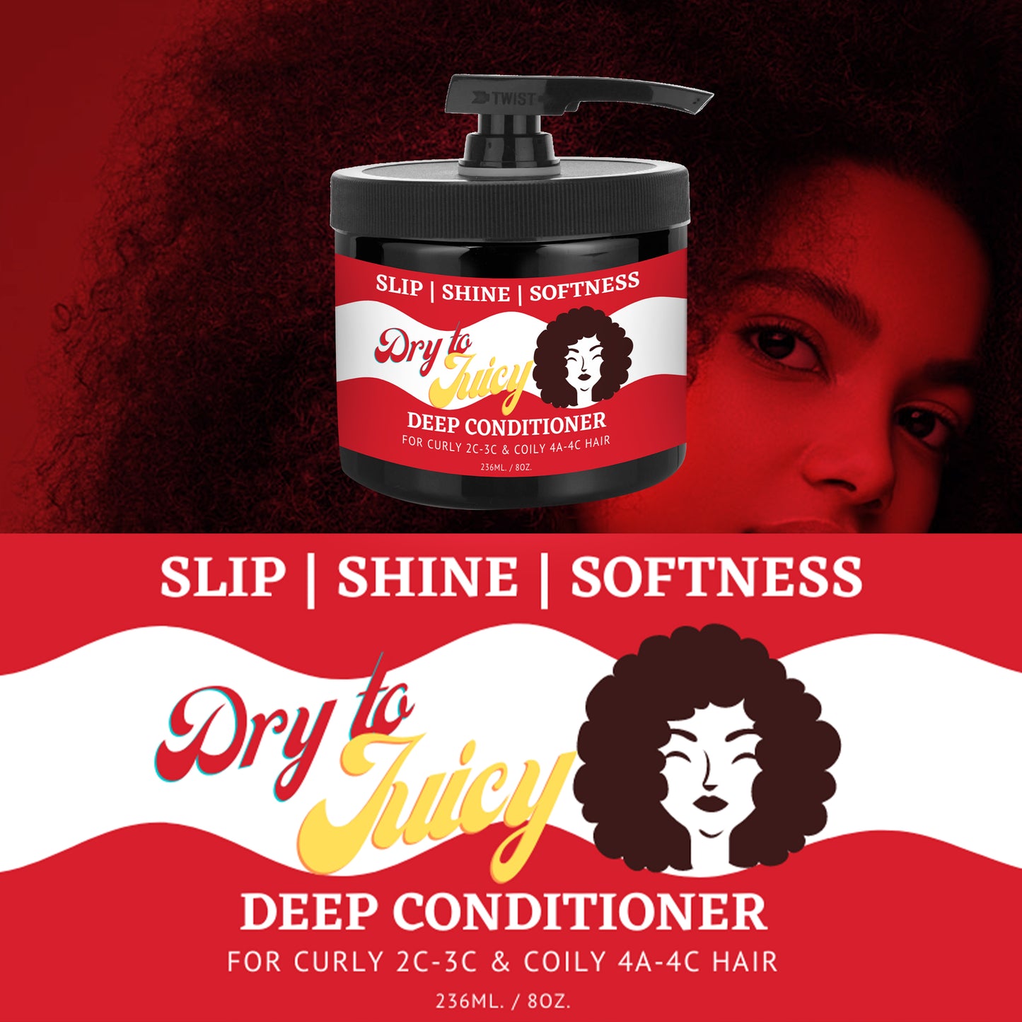 Dry-to-Juicy Deep Hydration/Moisturizing Conditioner | Silky Sol Vegan Restorative Aesthetics .